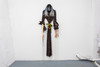 Witch, 2020, latex, textile, wig, bretzel, rope, chains, circa 188 x 54 x 15 cm — © Manon Wertenbroek