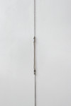 Zipper H250 (detail), 2020, zipper embedded into wall, 250x1,5cm — © Manon Wertenbroek